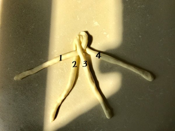 无蛋炼奶花球辫子面包步骤6