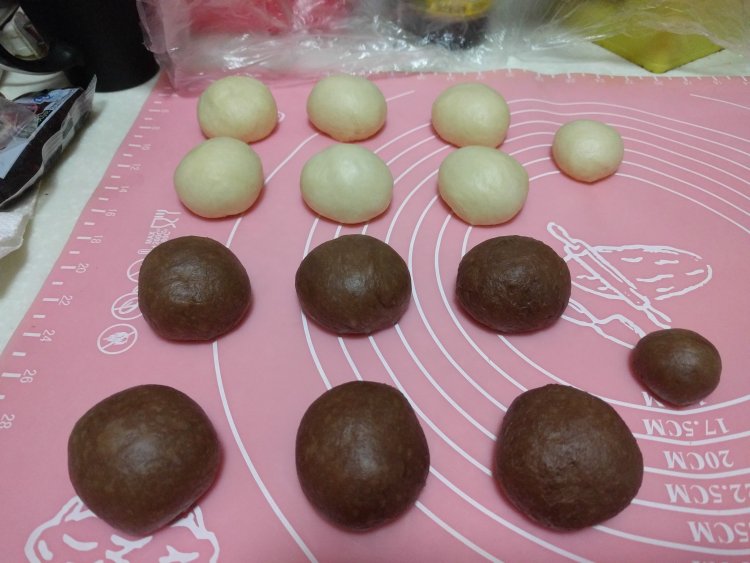 挤挤面包之双色小熊步骤11