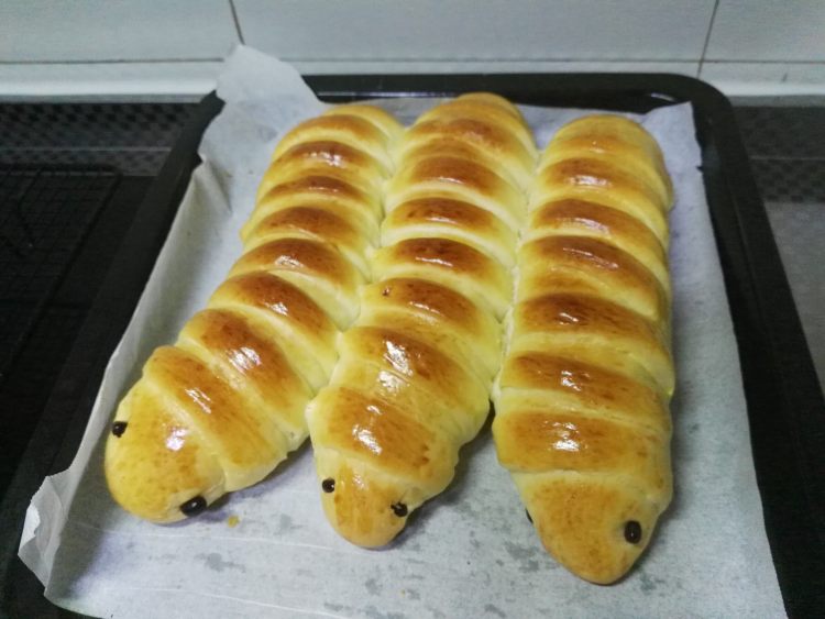 肉松毛毛虫面包步骤18