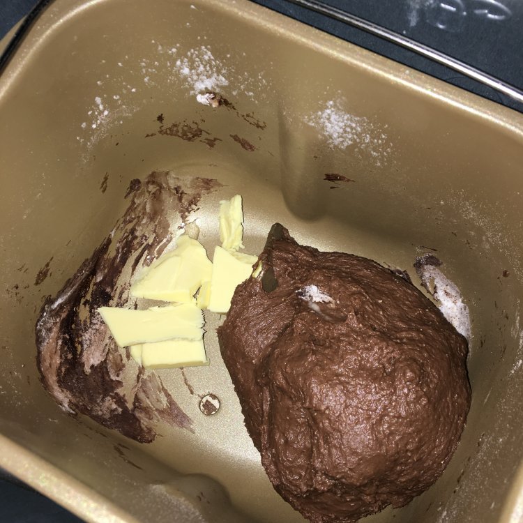 麻薯可可软欧步骤2