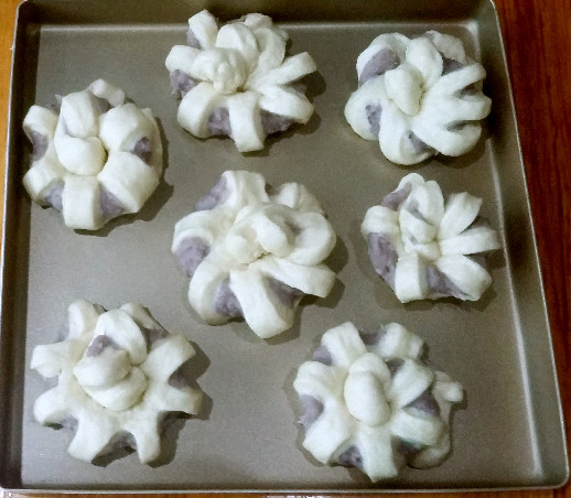 花朵香芋面包步骤12