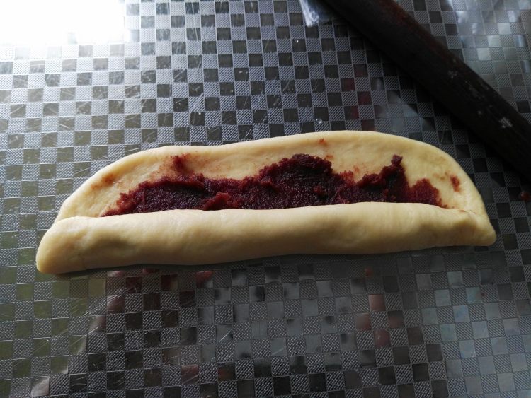 豆沙面包圈步骤7