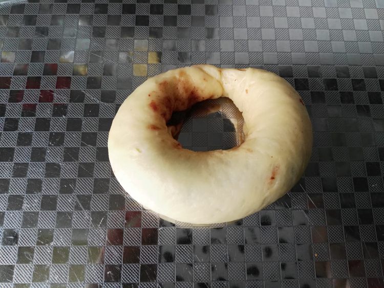豆沙面包圈步骤10