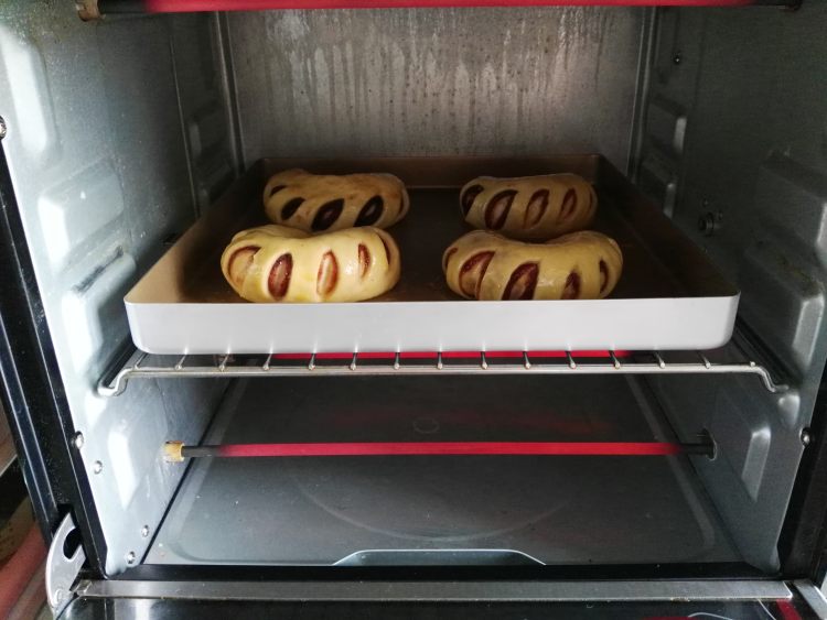 豆沙面包圈步骤15