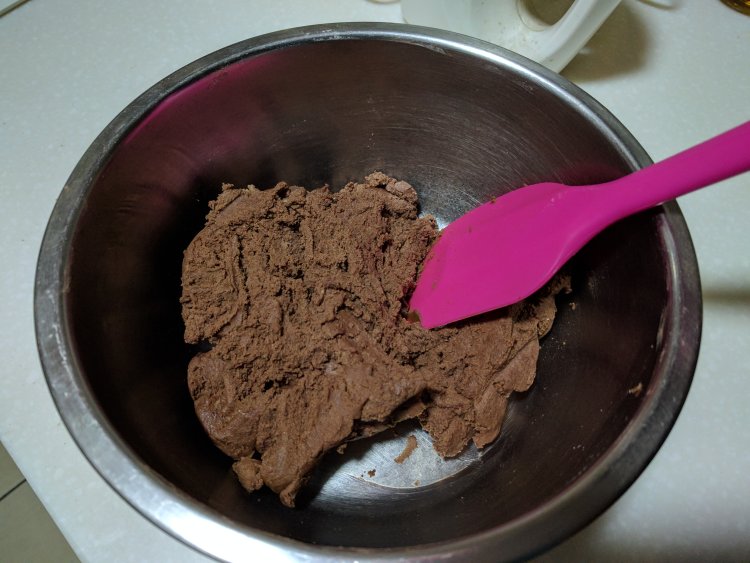 焦糖干果可可酥饼步骤6