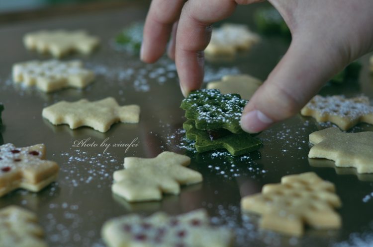 圣诞树双色夹心饼干步骤20