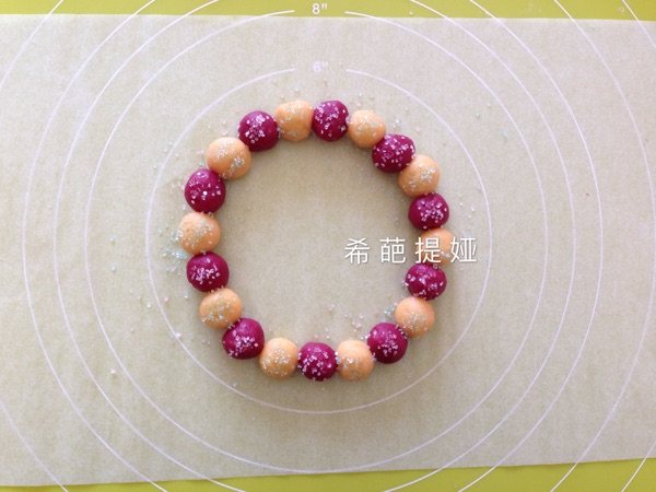 双色花环饼干步骤8