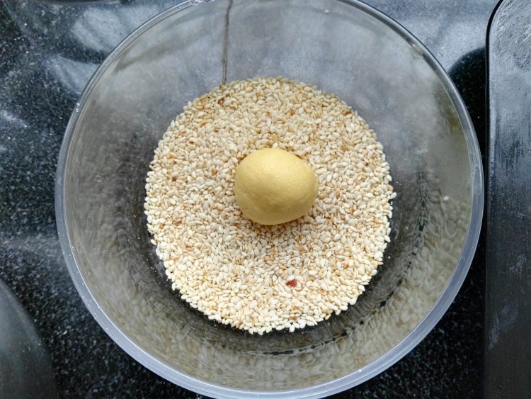 芝麻椰子饼干步骤6