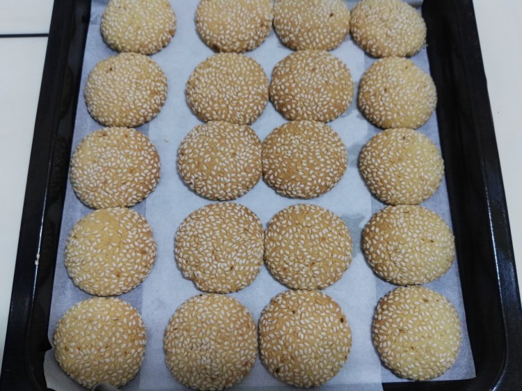 芝麻椰子饼干步骤9