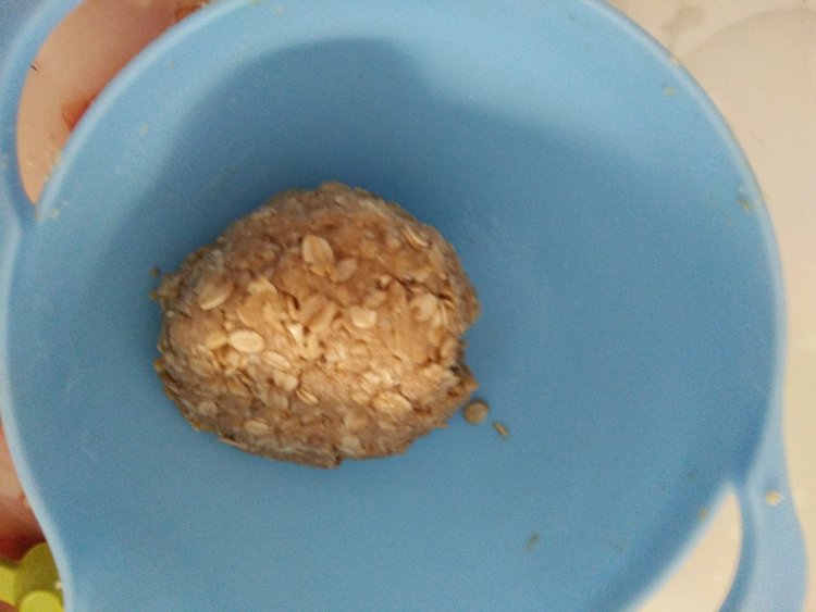 低脂快手的燕麦饼干步骤6