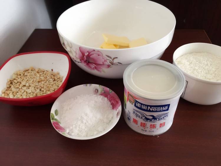 花生炼乳香酥饼干#妙步骤1