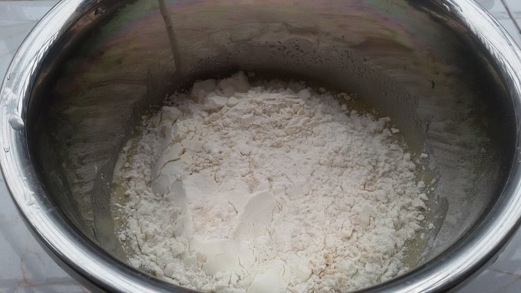 燕麦提子脆饼步骤2
