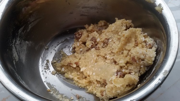 燕麦提子脆饼步骤4