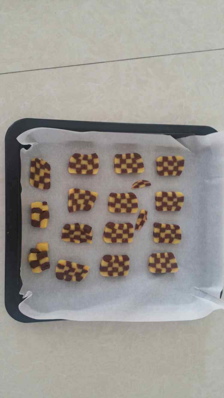 巧克力棋格饼干步骤10