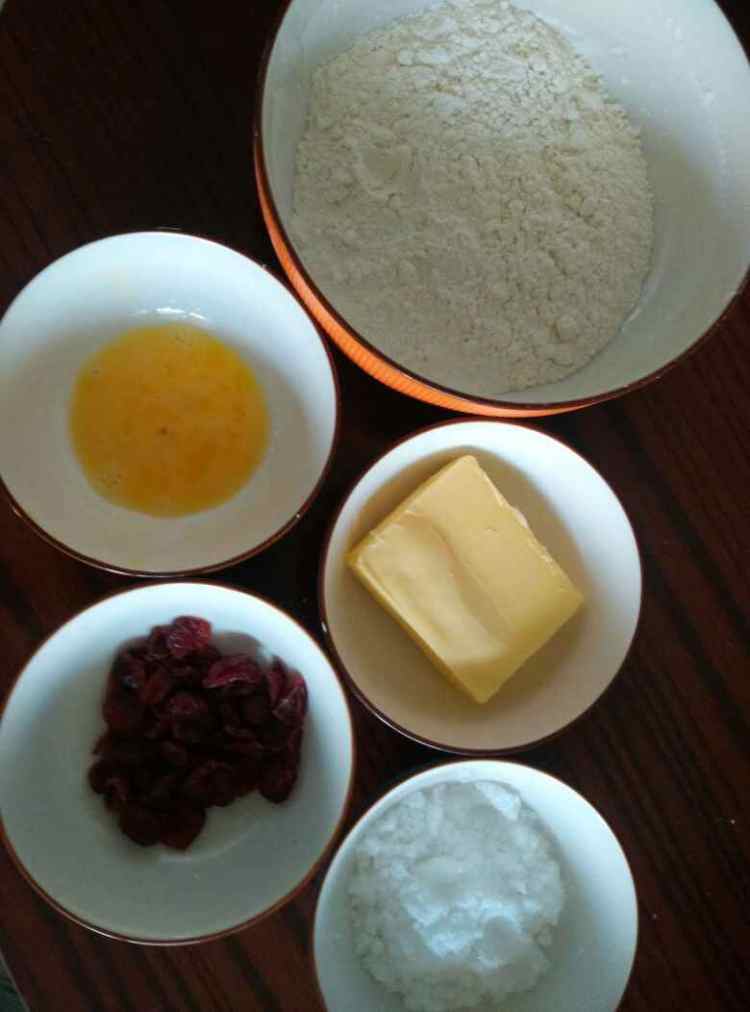 蔓越莓小饼干步骤1