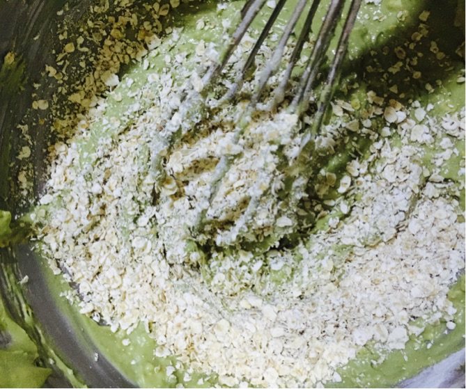 抹茶燕麦饼干步骤4