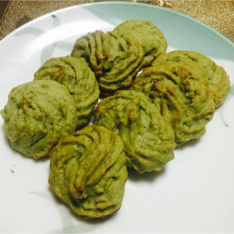 抹茶燕麦饼干步骤6