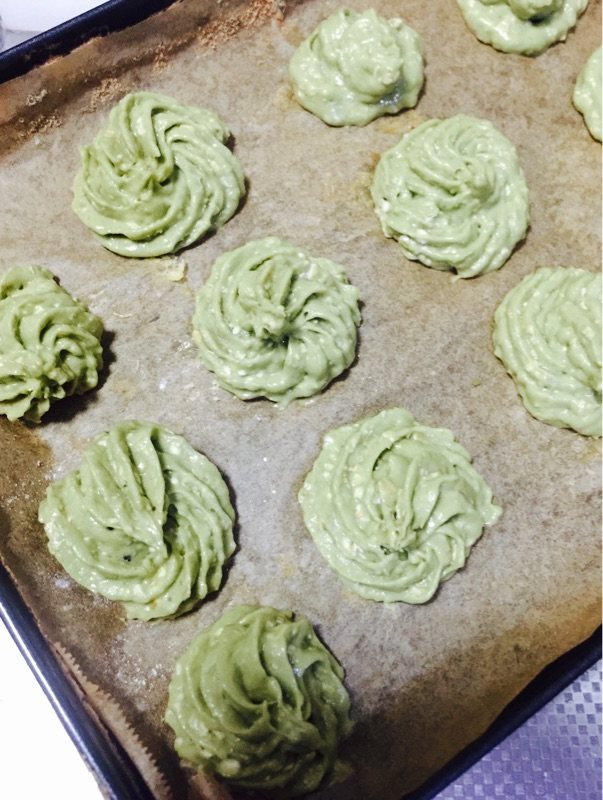 抹茶燕麦饼干步骤5
