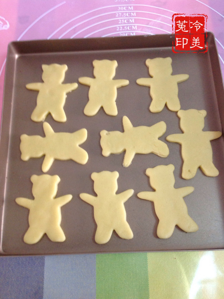 小熊杏仁饼干步骤9