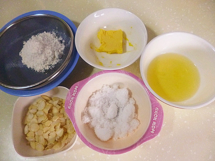 杏仁薄饼步骤1