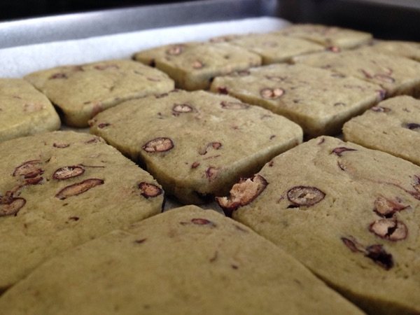 抹茶红豆饼干步骤8