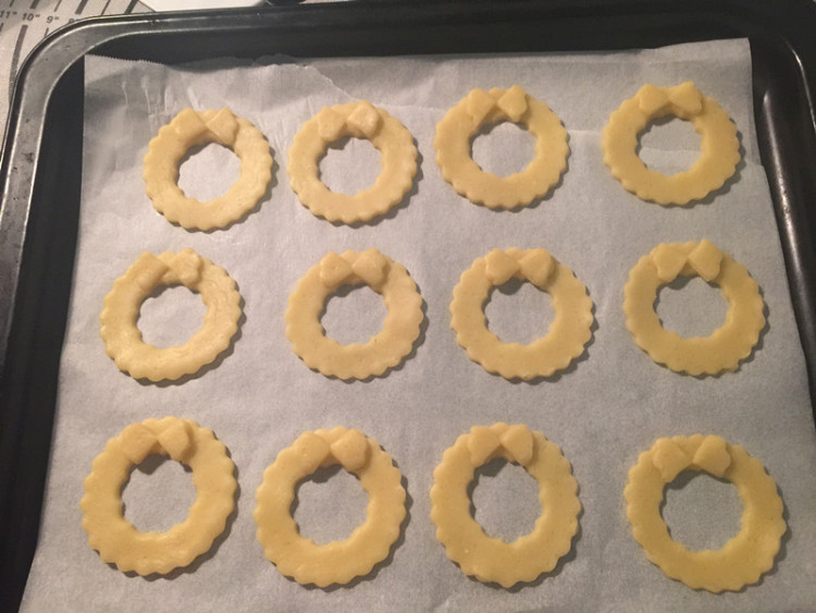圣诞花环饼干步骤10
