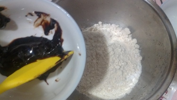 红糖蔓越莓莜面松饼步骤4