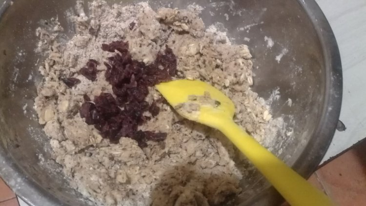 红糖蔓越莓莜面松饼步骤8