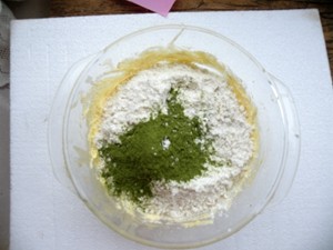 抹茶巧克力豆饼干步骤5