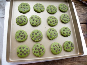 抹茶巧克力豆饼干步骤8