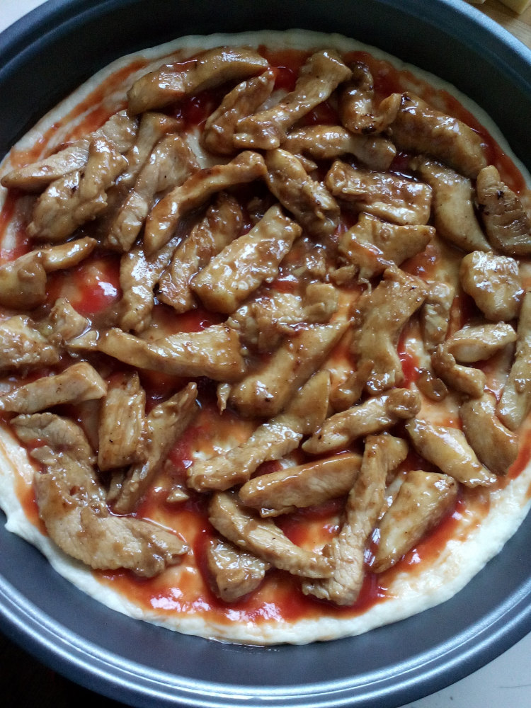 鸡肉土豆披萨步骤10