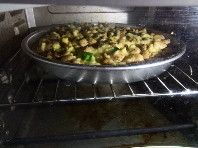 黑胡椒鸡肉披萨步骤16