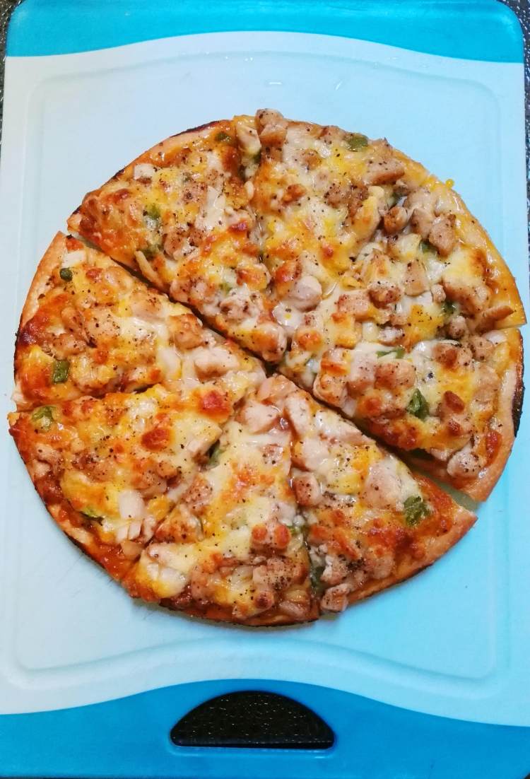 黑胡椒鸡肉披萨步骤18