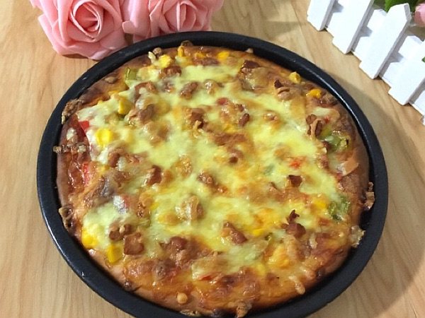 新奥尔良鸡肉披萨步骤16