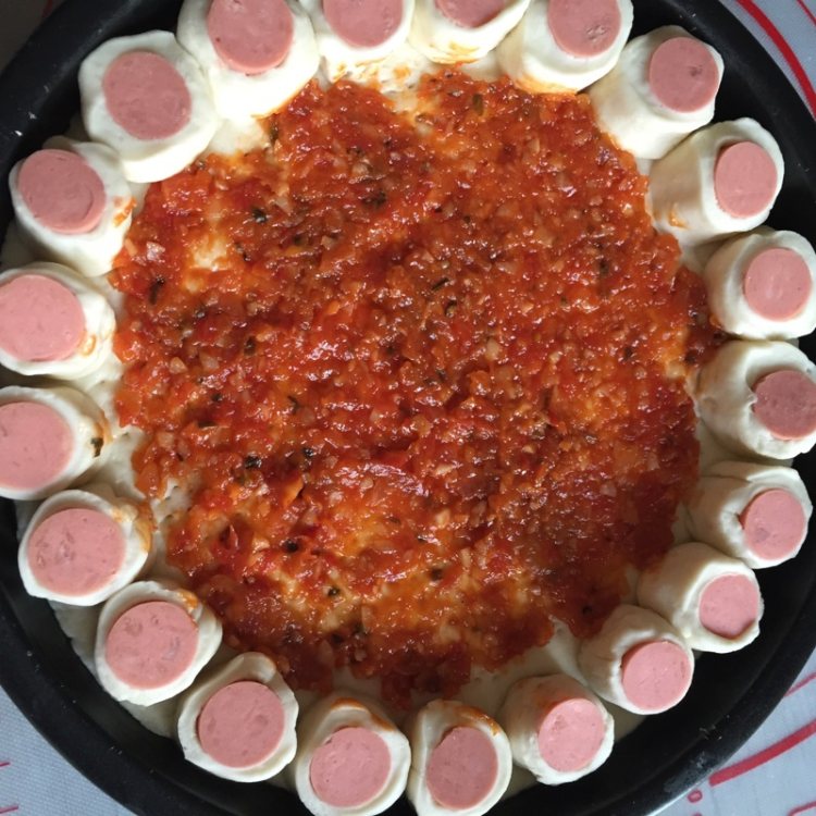 花边披萨步骤9