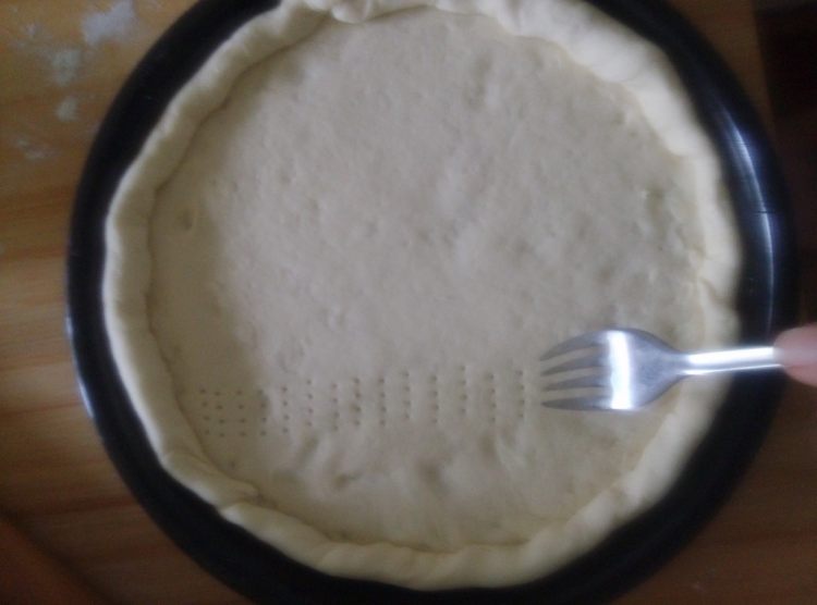 黑椒鸡腿蘑菇披萨步骤13