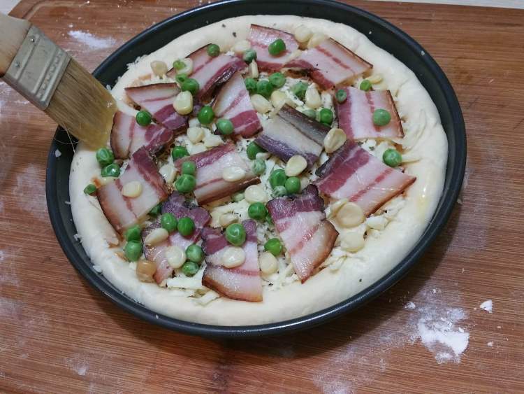 腊肉比萨步骤13