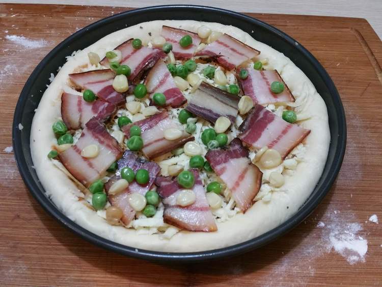 腊肉比萨步骤12