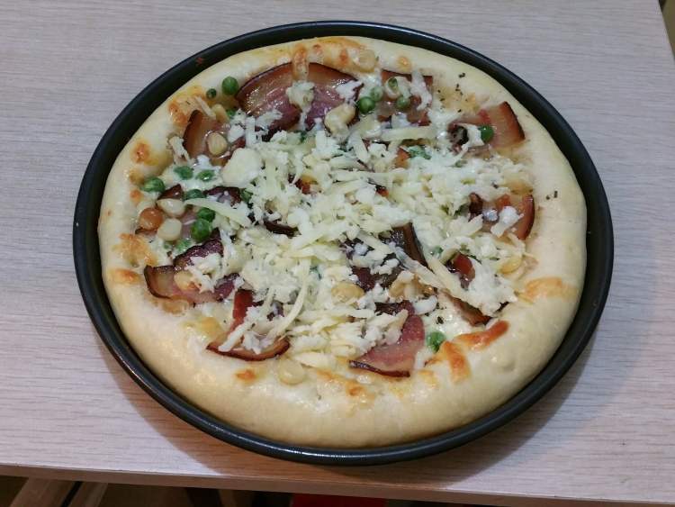 腊肉比萨步骤15