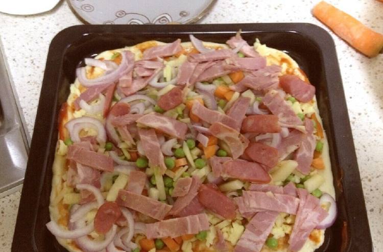 培根PIZZA步骤7