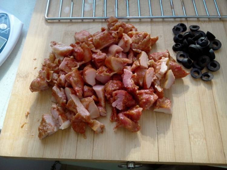 茄子鸡肉披萨步骤4
