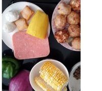 凤尾虾鸡肉球披萨步骤6