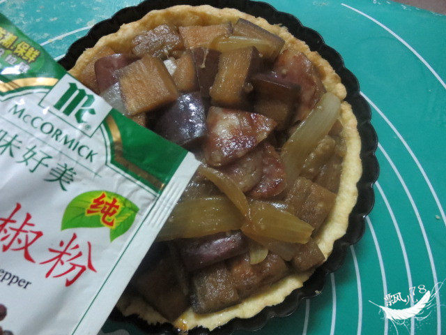 茄子洋葱披萨步骤28