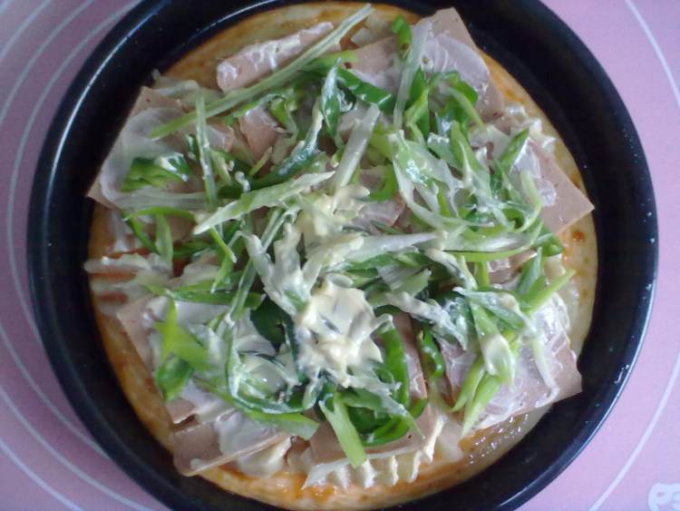 土豆火腿沙拉披萨步骤16