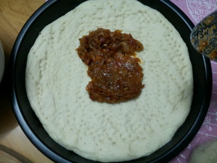 风情火腿比萨步骤11