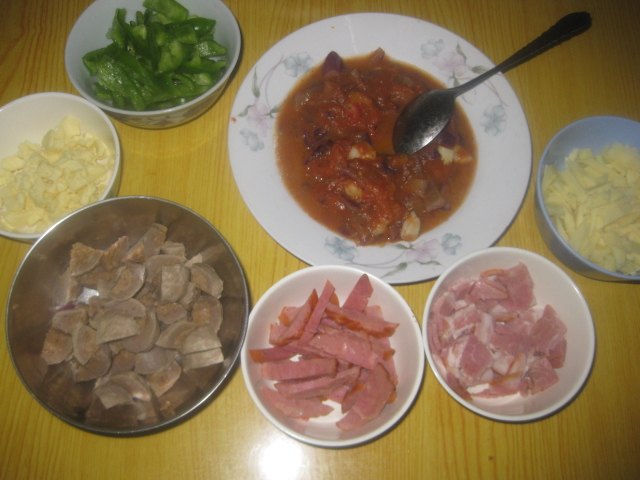 培根牛肉丸披萨步骤7