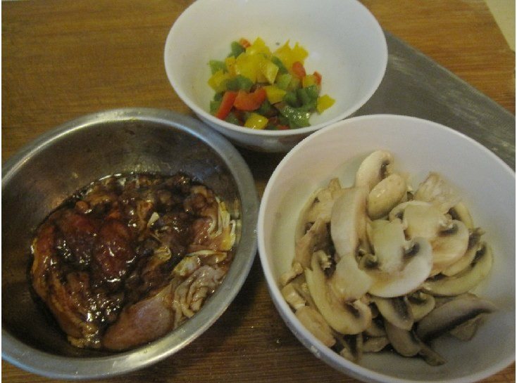 蘑菇鸡肉披萨步骤3