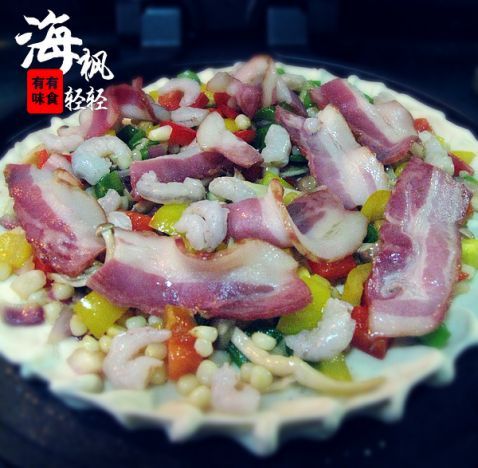 培根虾仁多彩椒披萨步骤10