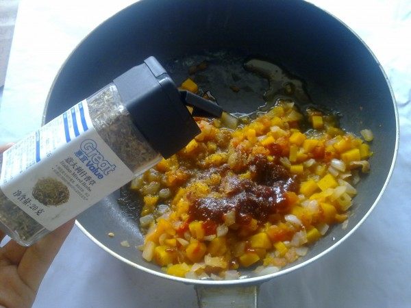 用料十足的鲜虾南瓜酱步骤14