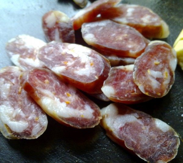 中西混搭的番薯腊肠披步骤5
